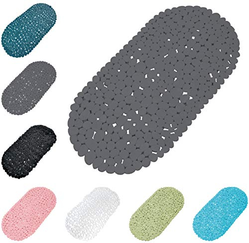one-home Badewannenmatte Duschmatte 36x69 cm Badewanneneinlage Kinder Antirutschmatte, Farbe:anthrazit