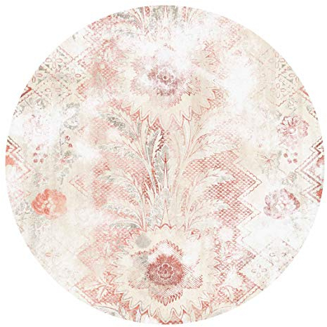 Bilderwelten Runde Tapete selbstklebend - Antike Shabby Barocktapete 244x244cm