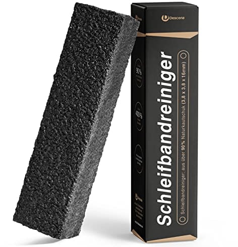 DESCENA® Schleifbandreiniger: Schleifband Reinigungsblock I längere Standzeit I Griptape Cleaner I Reinigungsblock Schleifpapier I Schleifpapier Reiniger I Sand Eraser