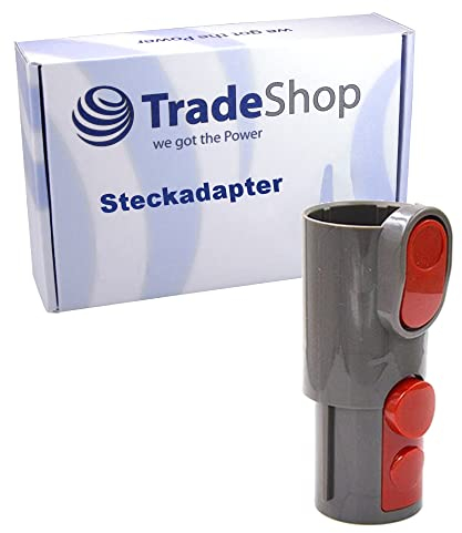 Trade-Shop Plug Adaptor / Connection Adapter 32 mm / 36 mm for Dyson V7 Series V7 Motorhead Fluffy Animal Extra Trigger Handheld Vacuum Cleaner Nickel/Iron