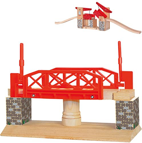 alles-meine.de GmbH Zubehör für - Holzeisenbahn - für Fast ALLE Systeme Verschiedene Artikel frei wählbar Drehbrücke Brücke beweglich mit automatischen Stopp Holzeisenbahn ZU..