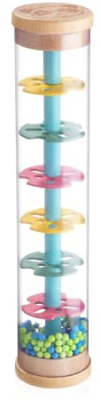 NUOBESTY Rain Maker Sound Stick Rain Stick Musical Instrument Hand Rainstick Shaker for Early Education Development