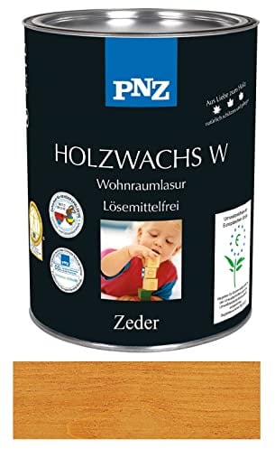 PNZ Holzwachs W Holzschutz Lasur Pflegelasur für Innen und Außen Premiumklasse von Gartenwelt Riegelsberger Zeder 0,75 Liter