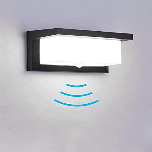 INHDBOX Außenleuchte mit Bewegungsmelder, 18W LED Wandleuchte Bewegungsmelder Aussen Wandlampe Innen Wandbeleuchte Wasserdichte IP65 Wandbeleuchtung Garten Flur Weg Veranda Schlafzimmer Treppenhaus