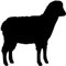 Generisch Schaf Aufkleber Sticker Farmer Wiese Tier Bauernhof Dolly Klon Wolle JDM 12x12cm Farbe: Schwarz