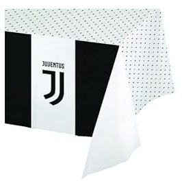 Decoraparty - Weißer Papier-Tischdecke-Tisch-Cover für Geburtstag Party Themenparty Fußballmannschaft Weiß Schwarz Dekorationen Dekorationen, 120 x 180 cm, DPA63187W