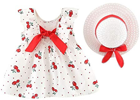 Outings Ärmellose Baby Kinder Kleinkind Mädchen kleidet Prinzessin Hut Bug Dot Kinderkleid & Rock Schwarzer Mädchen 152