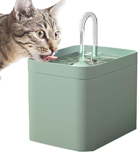 XINXI Fontaine À Eau pour Chat, Ultra Silencieuse 1.5 L sans Fil, pour Animaux De Compagnie avec Filtre pour Oiseaux Chiens