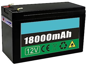 HJGHY 12V Charge 3.5Ah 7Ah 10.5Ah 14Ah 18Ah 20Ah 25Ah Lithium Ion Battery Replacement Spare Battery for 12 Volts Electric Toy Car Backup Battery 150x96x65mm,12V18Ah