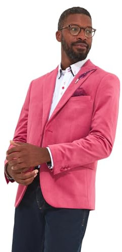 Joe Browns Blazer en Velours Rose foncé de qualité supérieure, 38 cm Homme