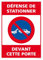 Panneau Défense De Stationner Devant Cette Porte Alu 2 Mm - 300 X 420 Mm Signalisation Rectangulaire Prépercée Avec Kit De Fixation Fabrication Française