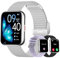 Smartwatch Uomo Donna Chiamata e WhatsApp, 1,85 Orologio Digitale, 110+ Sportivo Smart Watch con Cardiofrequenzimetro/Contapassi Monitor Sonno/SpO2, Impermeabile IP67 Fitness Tracker Android iOS