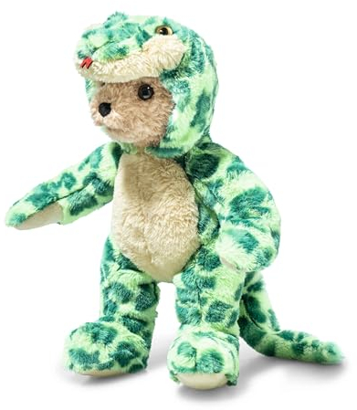 Steiff Teddybär mit Hoodie Schlange 27 cm, Kuscheltier Teddy, Flauschiges Stofftier zum Spielen & Kuscheln, Bär aus kuschelweichem Plüsch, waschmaschinenfest