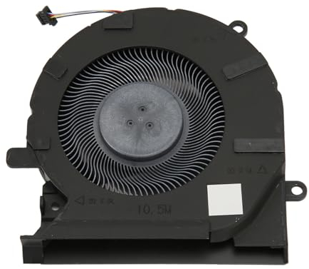 Garsent Laptop CPU Cooling Fan, for HP OMEN 15 EK 15 EK0005LA 15 EK0013DX L98737 001 CPU GPU Cooler, 4 Pin Notebook Cooling Fan, Small and Lightweight (CPU Cooling Fan)