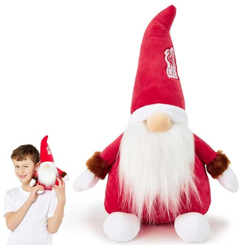 Liverpool FC Gonk Gnome (33cm Tall) Officially Licensed Soft Toy Plush, for Adults Kids Kopites