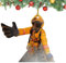 TAOLE Feuerwehrmann Weihnachtsdekorationen, Weihnachtsschmuck Acryl Feuerwehr Anhänger, Weihnachten Deko Anhänger, Weihnachtsbaum Anhänger, 2D O-ne Side Christmas Par Supplies Hanging Decor