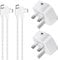2Pack 25W Charger Plug for Samsung Galaxy A25 5G/A16 5G/A55 5G/A35 5G/A15 A05S A53 A23 A33 S23 S24 FE S25 iPhone 15/16 Pro/15 Pro Max Super Fast Charging Mobile Phone Mains USB C Adapter and Cable