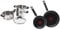 Tower T80836 Essentials Induction Steamer Pans 3 Tier with Glass Lid, Silicone Handles, 18 cm & Tefal Taste Twin Pack, Aluminium Frying Pans, Pan Set, Pans 20 cm and 28 cm Diameter, Black, Pack of 2