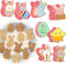 8 Pcs Easter Cookie Cutter Set, 3D Plastic Easter Eggs Bunny Stamp for Cookie Dough, Pastry, Donut, Fondant, Sugarcraft, DIY, Cake Decoration Chocolate Mould Cookie (Easter-8 pcs)