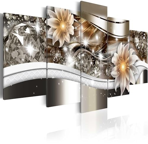 B&D XXL Acrylglasbild 100x50 cm 5 Teilig Wandbild auf Acryl Glasbilder Kunstdruck Moderne Acrylglas Platte Wanddekoration Geschenke Heimdekoration Glasbild b-A-0266-k-n