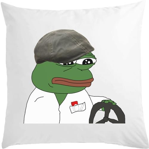 Atspauda Kissen Pepe der Taxifahrer, 40 x 40 cm, mit Füllung, Weiß