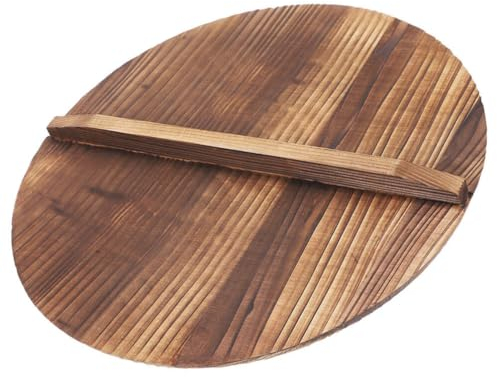 ABOOFAN Cubierta Protectora De Madera Antidesbordamiento Para Wok Olla Diseño Antiescaldamiento