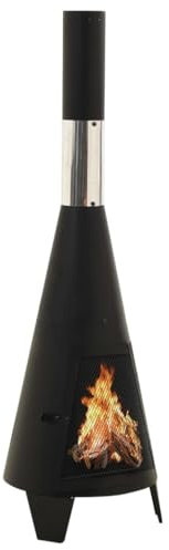 Dieser Artikel- Gartenofen mit Schürhaken 38x38x122cm Stahl-Nice