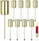 8 STK Ø 2.5cm Adventskranz Kerzenhalter Metall Gold Stabkerzenhalter mit Dorn für DIY Kerzenhalter Adventskranz Deko Weihnachten Kerzenteller