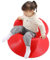 Chaise pivotante Gyro Sensory-Drehstuhl Kleiner Gyro Chair für 2 bis 5 Jahre, Spin Sensory Chair für Spielplatz/Kindergarten/Einkaufszentrum/Park, Sensory Balance Training Hocker für draußen/drinn