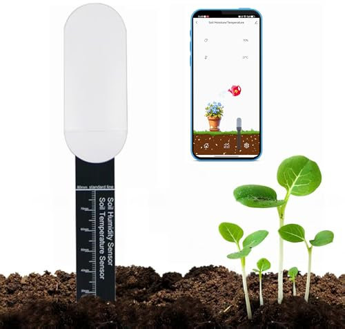 Humidimètre intelligent : capteur d'humidité du sol Zigbee avec contrôle par application, données historiques, testeur de sol avec capteur d'humidité/température, nécessite Tuya Zigbee Hub, appareil