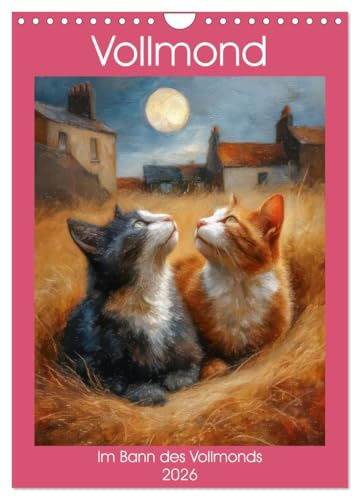 Vollmond - Im Bann des Vollmonds (Wandkalender 2026 DIN A4 hoch), CALVENDO Monatskalender: Der Zauber des Vollmonds (CALVENDO Kunst)