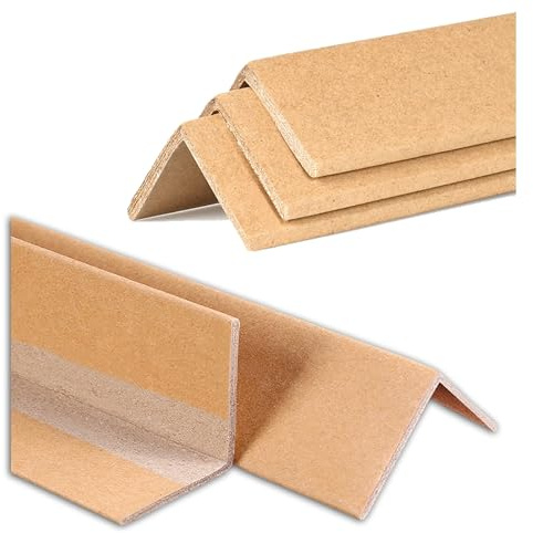 Kantenschutz Aus Karton, Eckenschutz Für Umreifungen, Verstärkter Rahmenkantenschutz Für Paletten Für Logistikversand, Stabilisiert Sendungen, 100er-Packung(50 x 5 x 0.4 cm (L x W x THK))