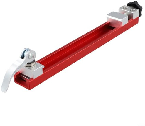 Gettimore Verstellbares Lineal aus Aluminiumlegierung für Schneidemaschinen, Kreissäge, Führungsschiene für Holzbearbeitung, Führung für Schneid- und Fräsarbeiten (240 mm)