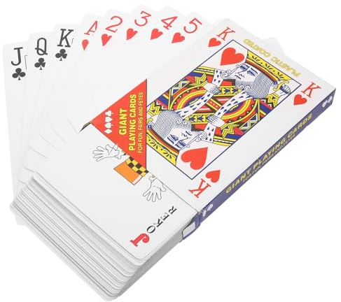 Jumbo Spielkarten 1 Satz, 4× Vergrößerung, Leicht Lesbar Geschenkideen