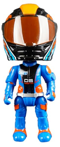 Genérico Modelo De Motocicleta - De Transformación del Conductor, Figura Coleccionable Versión 3D Q, Articulaciones Móviles, Pieza De Exhibición Creativa | Figura De Acción Modelo De Motociclet