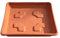 Blim Soucoupe carrée pour Pot de Fleurs Marron foncé 16 x 16 cm