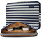 KAYOND Blue stripes Water-resistant 15 inch Canvas laptop sleeve with pocket for 15inch 15.6 inch laptop case macbook pro 15.4 sleeve (15-15.6 inch, Blue stripes)