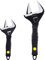 Sharp-tec Adjustable Spanner Set, Wide Jaw Opening Adjustable Wrench, Heavy-Duty Plumbing Tools for Plumbers, 6 inch/165mm and 12 inch/310mm