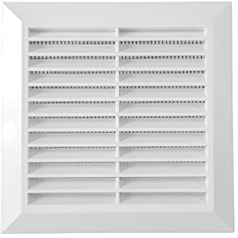 Vent Systems 125 mm Außenlüftungsabdeckung – Badezimmer-Auspuff-Entlüftungsrohr – Lüftungsabdeckung für den Außenbereich – Entlüftung hält Insekten, Vögel und Nagetiere – Weiß 12,5 cm