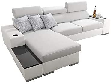 All4All Ecksofa mit Schlaffunktion Sante 291x182 cm - Sofa mit Bettkasten - Schlafsofa L-Form - Eckcouch - für 3 Personen - Seite Links - Farbauswahl - Modern 26