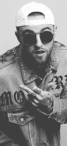 Trident Collection American Rapper MAC Miller Black n White Poster, 30,5 x 45,7 cm