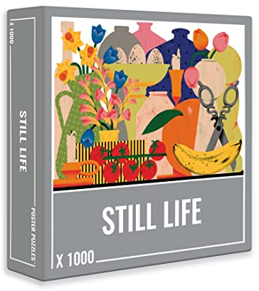 Cloudberries Stillleben Puzzle - Premium 1000 Teile Fine Art Jigsaw Puzzle für Erwachsene von Cloudberries, mit schönen Blumen und coolem Collage-Effekt