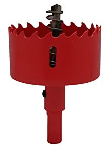 TUNEZ® Lochsäge M42 Bi-Metall Lochschneider Set mit Sechskant Dorn und Zentrierung Metallbohrer Lochsäge Kit für Holz Metall Gipskarton Eisenblech Rohr Kunststoff (55 MM)