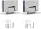 2PCS 90° Heavy Duty Stainless Steel Shower Door Hinges - Rustproof Frameless Glass Door Hinge for Bathroom/Toilet, Easy Install & Durable (Fits 8-12mm Glass)