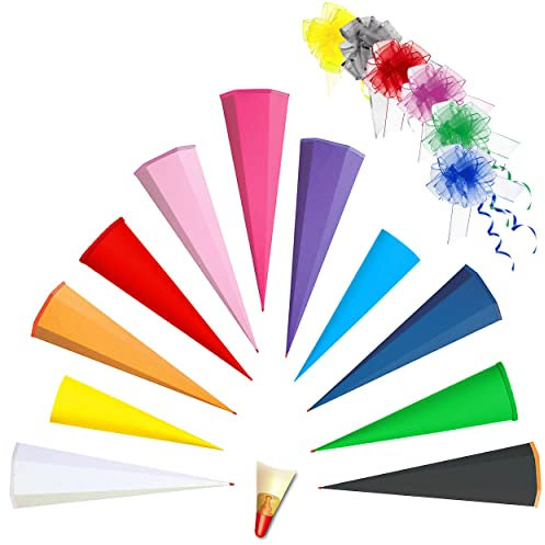 alles-meine.de GmbH komplette Füllung - Circa 200 Teile - für Schultüte - Rohling - einfarbig/Bastelschultüte - LILA - 6-eckig - OHNE Tüll Abschluß - mit HOL..