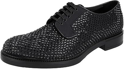 Prada Herren Schwarz Stoff Business Schuhe 2EA151 43 EU/UK 9