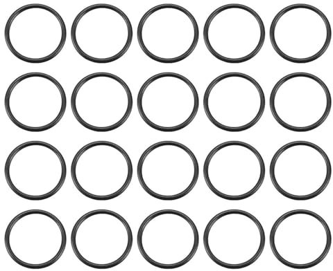 TA-VIGOR 20 Stück Nitrilkautschuk-O-Ringe - 20mm Außendurchmesser × 17mm Innendurchmesser × 1,5mm Dicke - Dichtungsring-Set Für Schlauch, Armatur, Automobil & Sanitär - Metrisches Dichtungssystem
