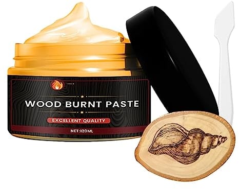 KALAO Pasta Líquida para Soplete De Leña | Pasta De Soplete para Quemar Leña | Gel para Quemar Madera Sensible Al Calor, Juego De Herramientas para Quemar Madera con Pirograbado