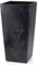 HowHomely Blumentopf Schwarz 68 x 35 x 35 cm Pflanzkübel Groß Außen - Blumenkübel mit Pflanzkübel Einsatz - Pflanzkübel Rechteckig Betonoptik für Wohnzimmer oder Garten