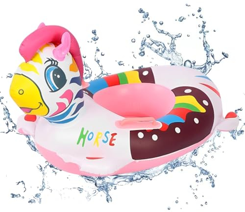 Capgoost Baby Schwimmring, Aufblasbare Schwimmen Float, Schwimmreifen Baby mit Schwimmsitz, Baby Schwimmen Schwimmtrainer, Schwimmring Spielzeug Baby Schwimmhilfe für Kleinkind 6-36 Monate(Zebra)